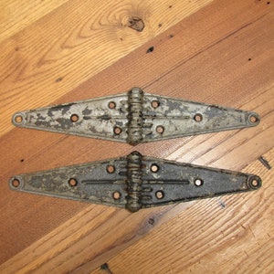 Vintage Pair of Art Deco Stanley Hinges Industrial Set of 2 Door Straps