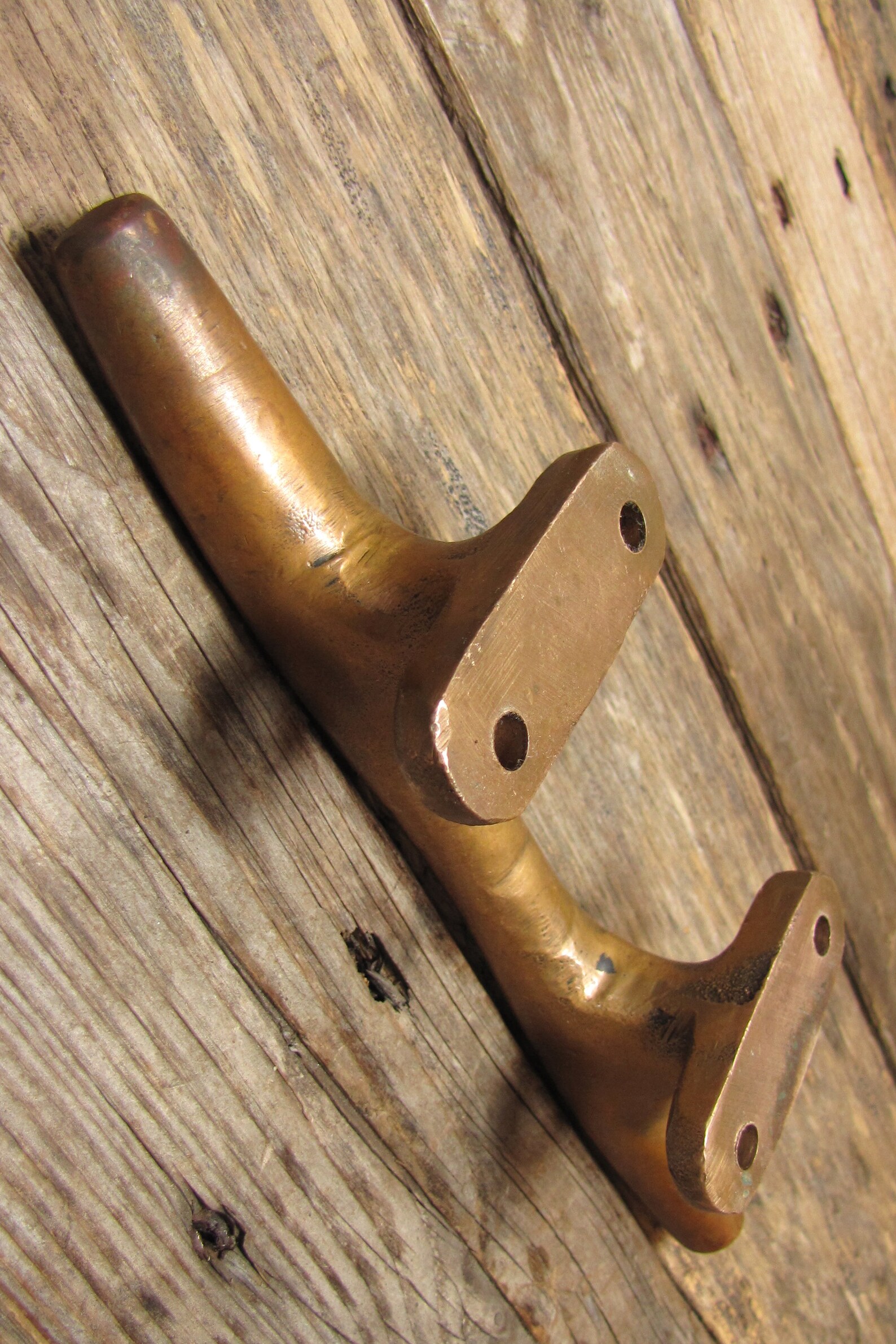 Vintage Solid Brass Boat Cleat Nautical Ship Hook Marine Etsy