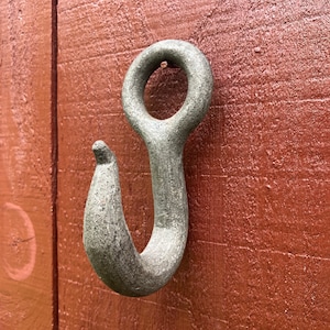 Antique Iron Hook with Large Loop