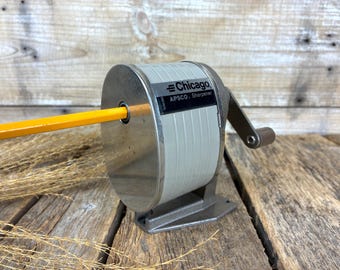 Vintage Pencil Sharpener: Retro Chicago Apsco Office Desk Decor; Berol Corp. Danbury CT