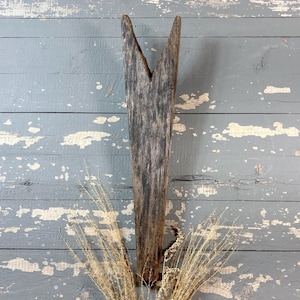 Antique Handmade Wood Boot Jack Primitive Boot Off Mudroom Vintage Shoe Removal