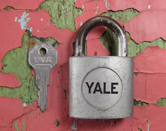 Vintage Yale Padlock with Key, The Yale & Towne Mfg. Co.