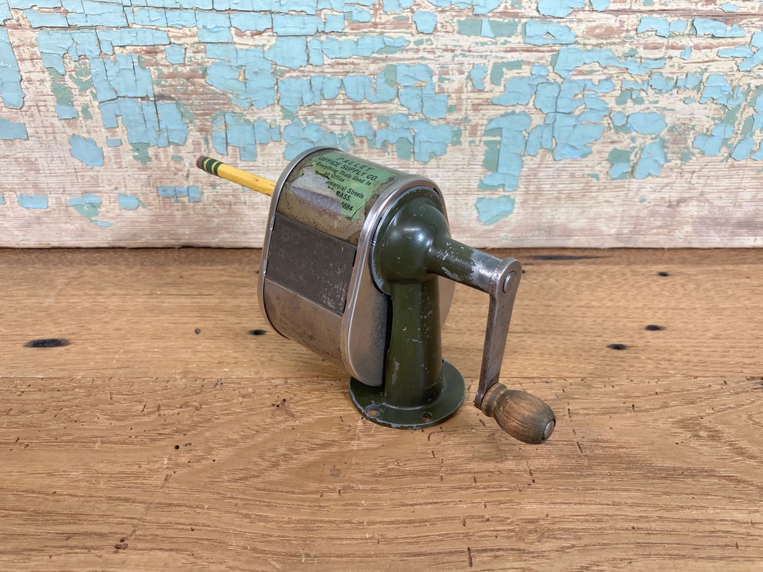 Vintage Boston Pencil Sharpener Model L Manual Antique Wall or Etsy