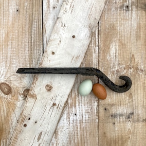 Vintage Heavy Duty Iron Hook Hand Forged Mountable Nautical Farmhouse Industrial Hardware