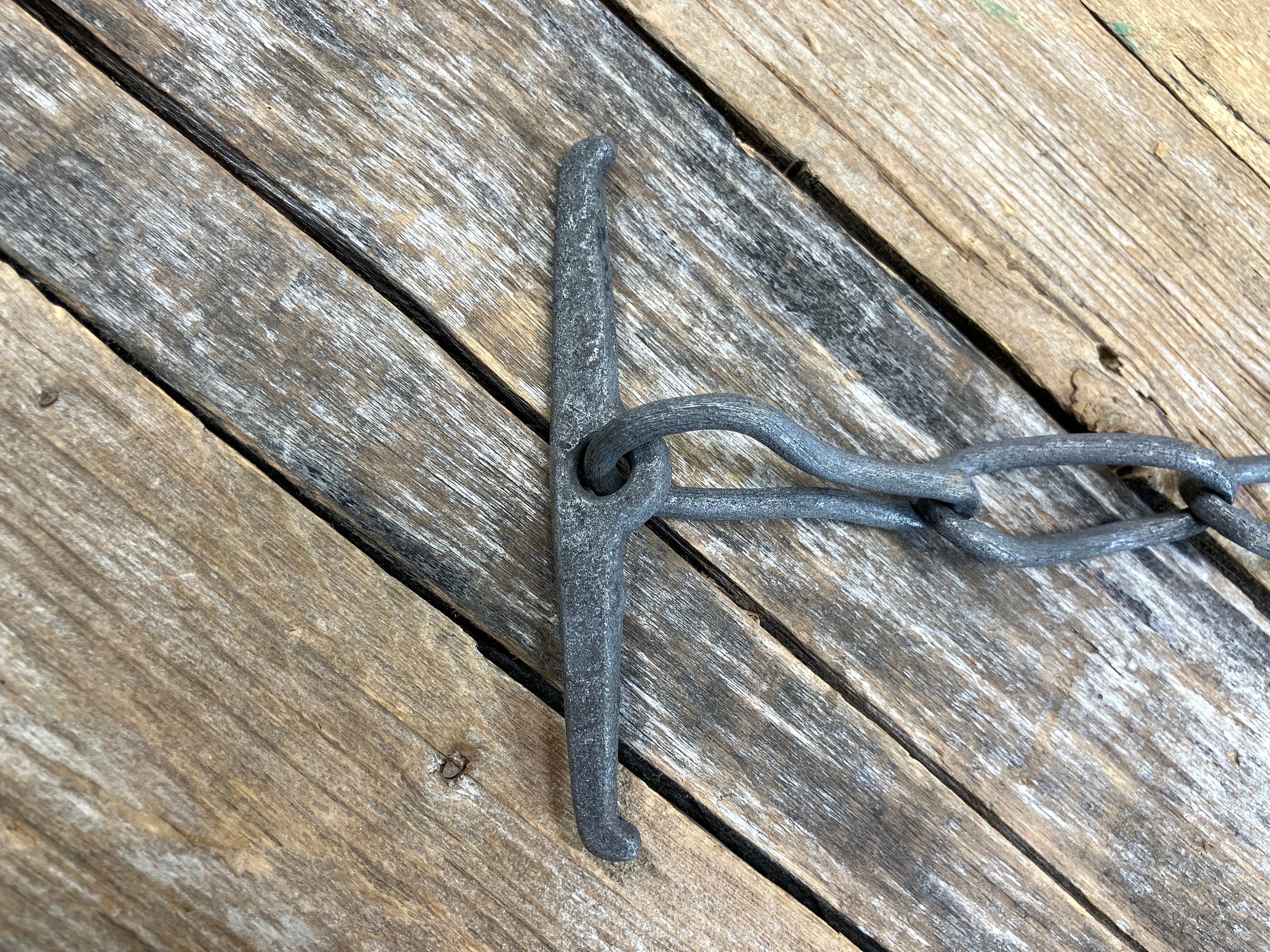 Harnais à Crochet Antique – Fer Clapet Grange – Récupération – Pièce Originale