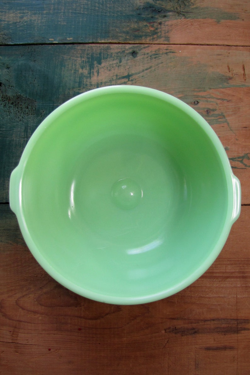 Vintage Large Jadeite Mixer Bowl 9.5 Beaded Rim Mint Etsy