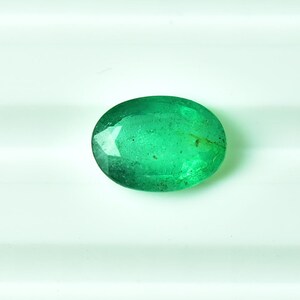 Natural Zambian Emerald Faceted Gemstone 5x7mm Oval Shape Genuine Emerald Gemstones Loose Stones Cut Precious Gem Stones C-5107