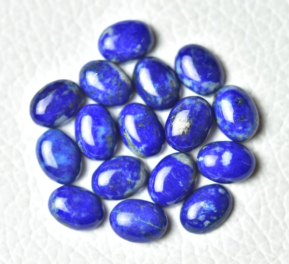 ⑧5個セット アフガニスタン産 ラピスラズリ 原石 スノーフレーク