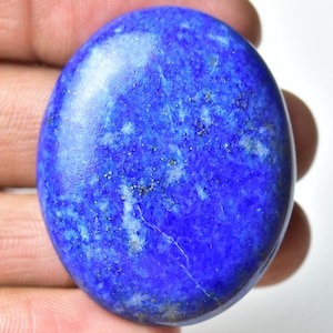 Natural Genuine Lapis Lazuli Cabochon 32x39mm Oval Shape Lapis Lazuli Gemstones Cabs Smooth Gems Loose Gemstone Semi Precious Cab C-10846