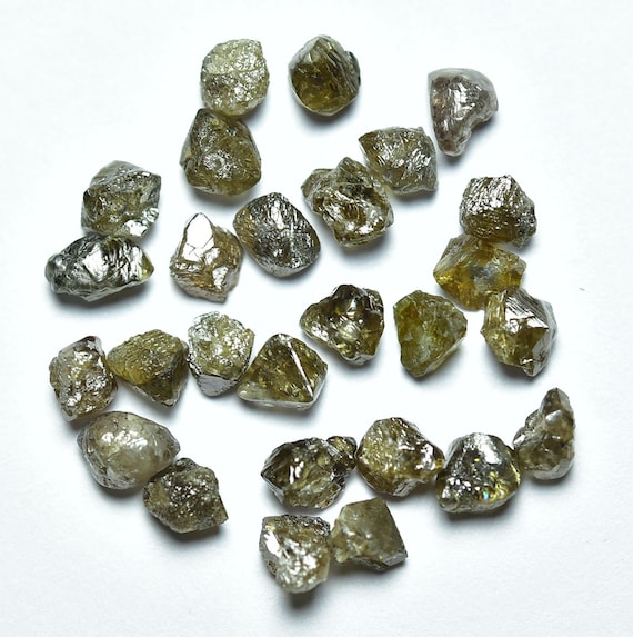 Diamant Brut Naturel Vert 1,66 Carats - Pierre Non Taillée Opaque - Origine Afrique Du Sud - Neuf Sans Emballage