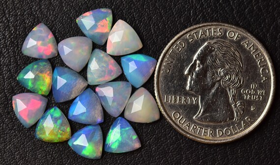 3ピース 天然ローズカット エチオピアオパール 宝石 カボション ロット