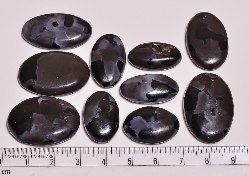 10 Pieces Lot Natural Gabronite Cabochons 47.50 Grams Gabronite Gemstone Cabochon Wholesale Price Loose Gemstone Cab Natural