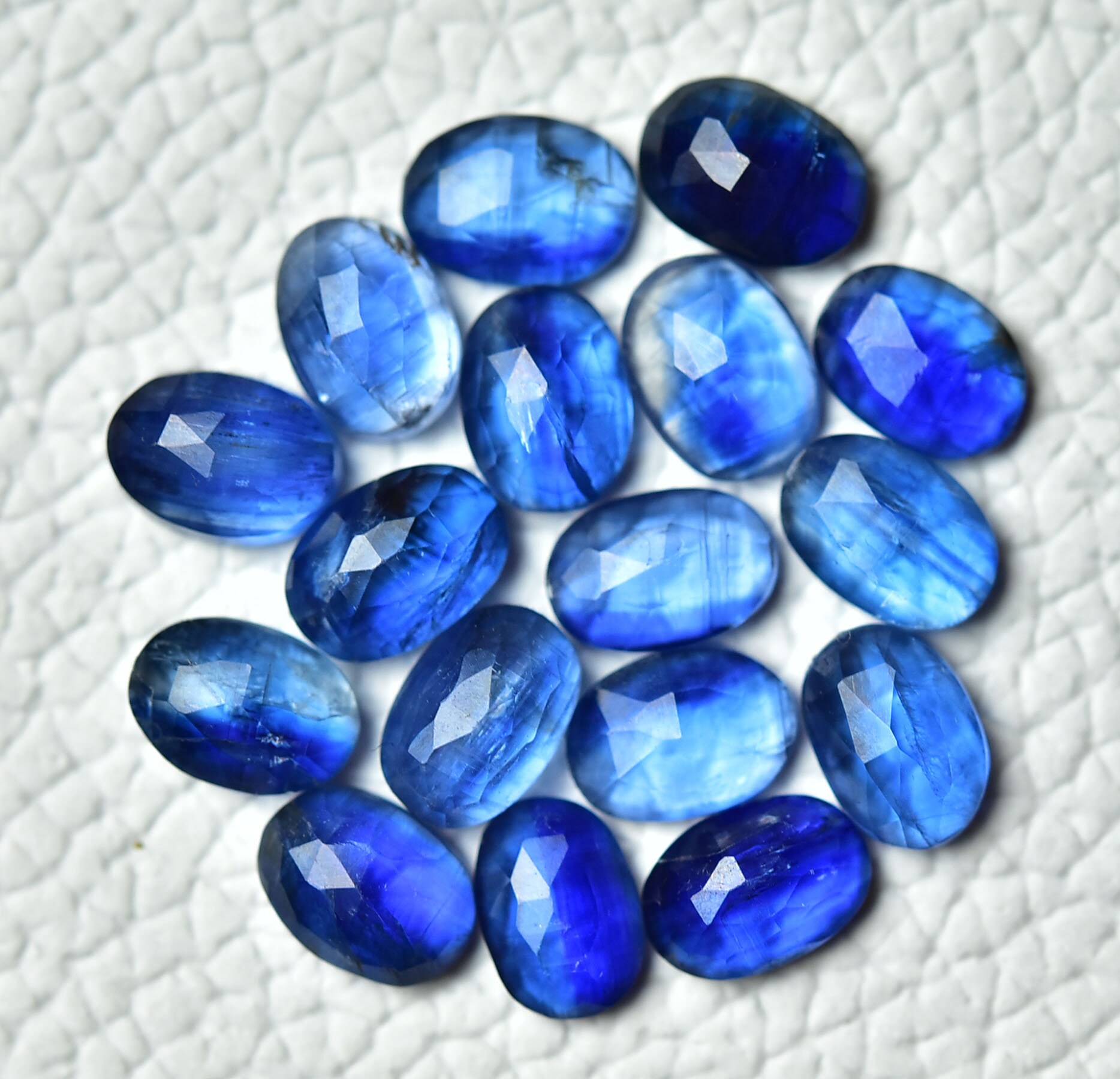 Natural Blue Kyanite Faceted Gemstones Lot 4x6mm 5x7mm 6x8mm Oval ...