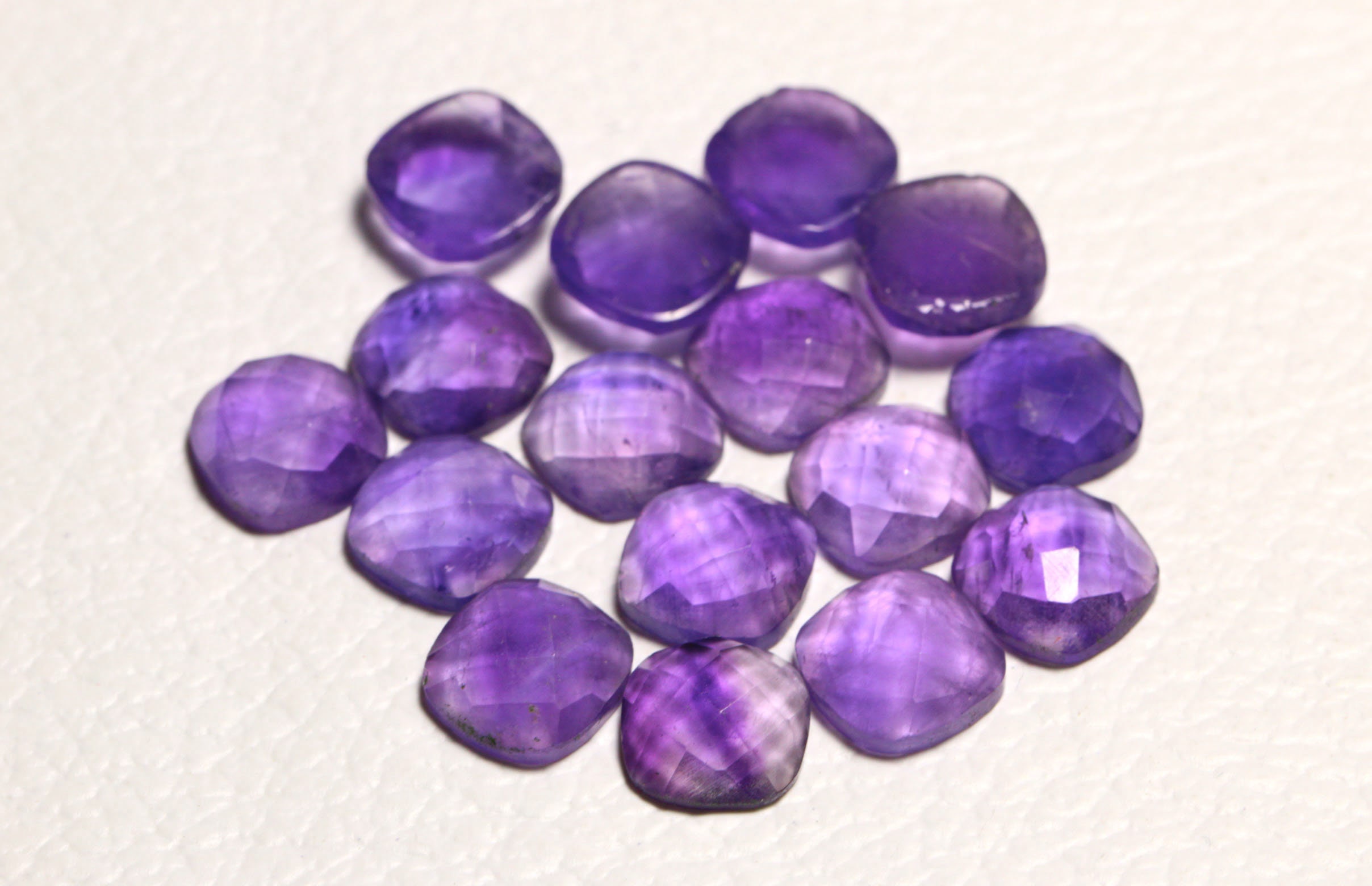 5 Pieces Lot Natural Amethyst Gemstone Faceted Loose 9mm Etsy