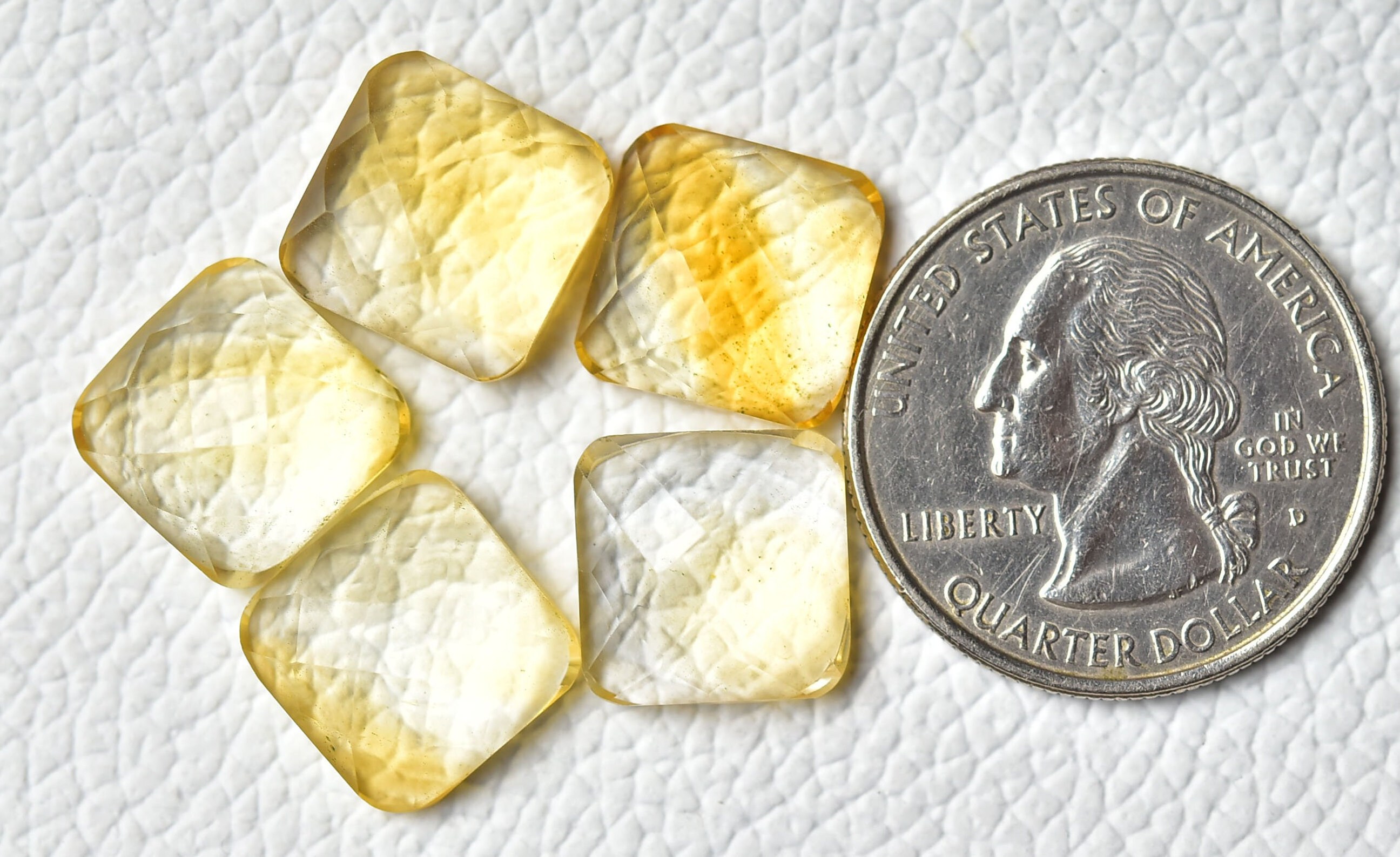 REAL-GEMS Loose Citrine Gemstone - 120.70 Carat Yellow Cushion Shape, Eye Clean Clarity
