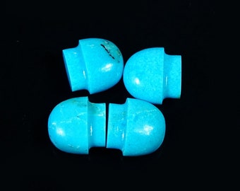 4 Pieces Natural Sleeping Beauty Turquoise Cabochon Lot 5x8mm to 5.5x8.5mm Shape Rare Arizona Turquoise Gemstones Cabs C-14254