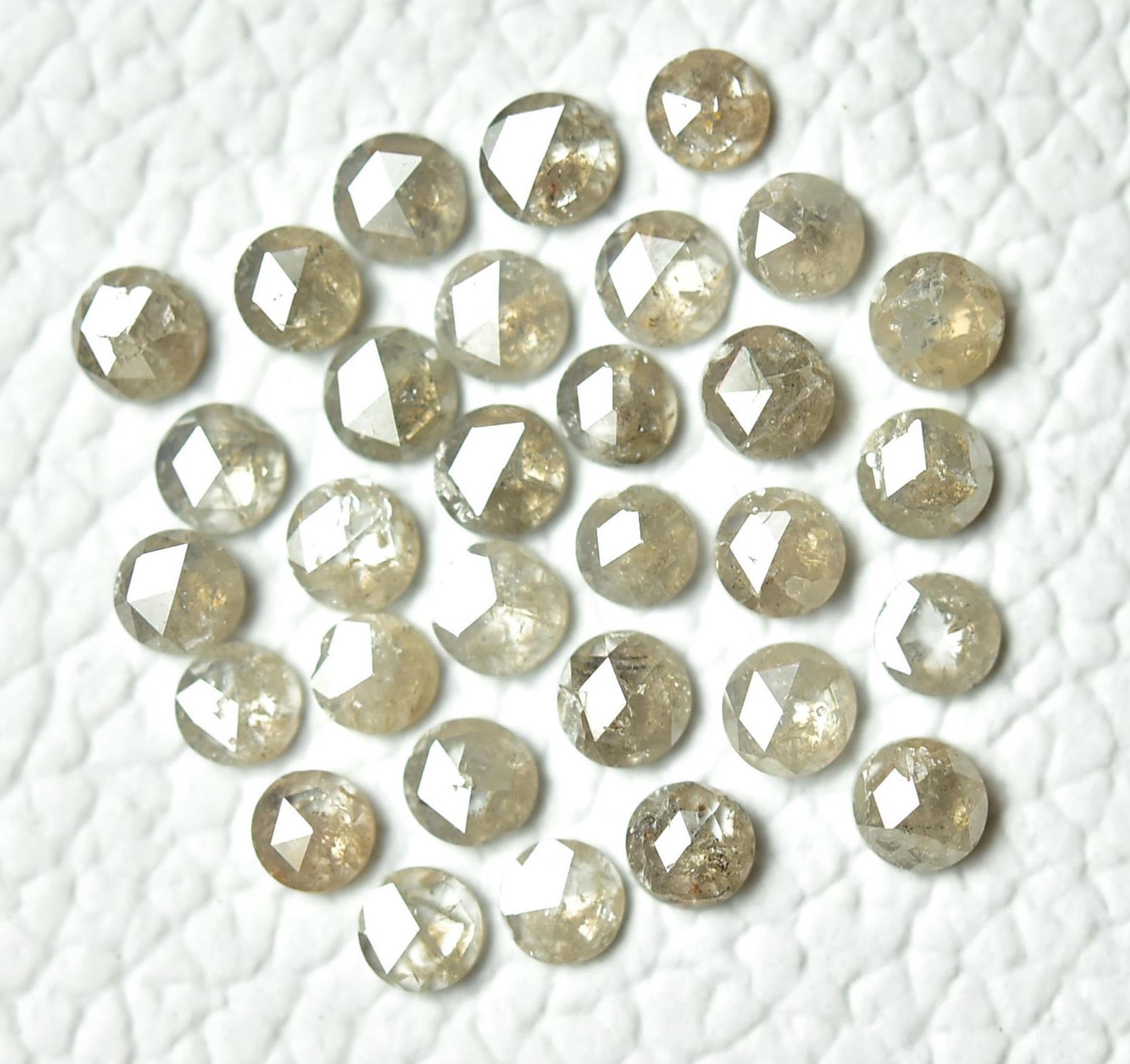 3個入り 天然ダイヤモンド ファセットカット 2.6mm 3mm 3.5mm 3.8mm