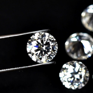 Echte moissaniet VVS1 kleur D witte edelstenen Lot 5 mm 6 mm 7 mm 8 mm 9 mm 10 mm 12 mm Ronde vorm Briljante diamantgeslepen losse edelstenen C-3434