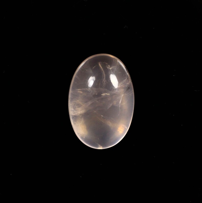 1 Piece Natural Rose Quartz Cabochon 20x29mm Oval Shape Rare Rose Quartz Cabs Gemstone Smooth Gems Cabs Loose Stones C-17196