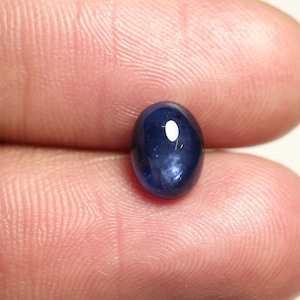Natural Sapphire Cabochon 6x8mm Oval Shape Rare Blue Sapphire Gemstone Cabs Loose Stones Smooth Gems Precious Cabs C-19659