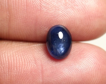 Natural Sapphire Cabochon 6x8mm Oval Shape Rare Blue Sapphire Gemstone Cabs Loose Stones Smooth Gems Precious Cabs C-19659