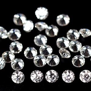 1 Carat Genuine Moissanite VVS1 Color White D Gemstones Lot 1mm 2mm 3mm 4mm 4.5mm Round Shape Brilliant Diamond Cut Loose Gems Stones C-3433