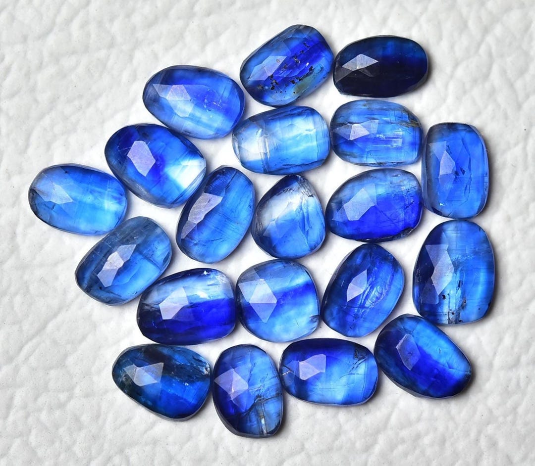 5 Pieces Natural Blue Kyanite Faceted Gemstones Lot 5x7mm-6x8mm Odd ...