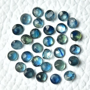 10 Pieces Natural Blue Sapphire Faceted Loose Gemstones Lot 2.3mm 2.5mm 2.7mm Round Shape Genuine Sapphire Gemstone Cut Stones Gems C-2404