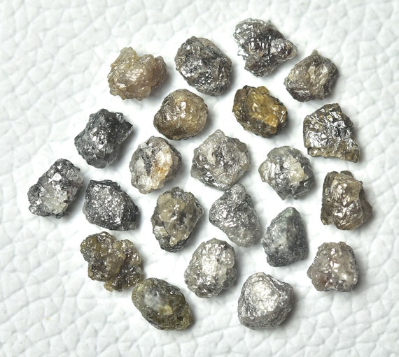 Lot De Diamants Bruts Naturels En Argent - 2 à 5 Carats, Non Taillés, Pour Bijoux