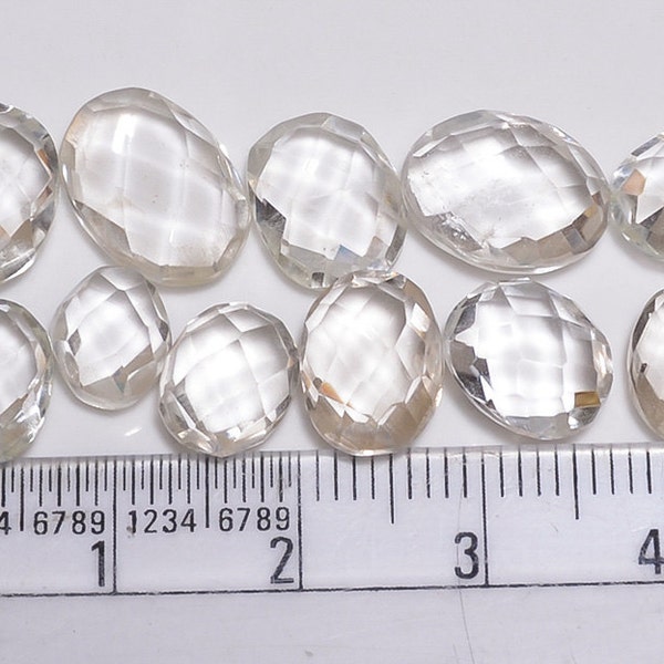 11 stuks natuurlijke Crystal Faceted losse edelsteen Cabochon veel 5 gram Faceted Crystal Gemstone losse stenen gesneden stenen Faceted stenen cabines