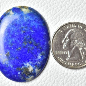 Natural Genuine Lapis Lazuli Cabochon 29x39mm Oval Shape Lapis Lazuli Gemstones Cabs Smooth Cabochons Loose Gemstone Semi Precious C-10844