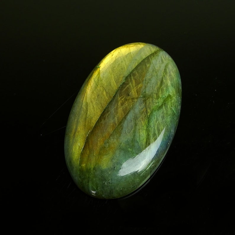 Flashy Labradorite Gemstones Cabs Smooth Gems Loose Stones Semi Precious Cab 1 Piece Natural Labradorite Cabochon 33x54mm Oval Shape
