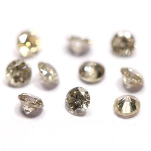 2 Pieces Natural Brilliant Cut Diamond Round 1.5mm to 1.6mm Round Shape Rare Diamond Gemstone Loose Cut Stone C-19516