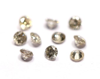 2 Pieces Natural Brilliant Cut Diamond Round 1.5mm to 1.6mm Round Shape Rare Diamond Gemstone Loose Cut Stone C-19516