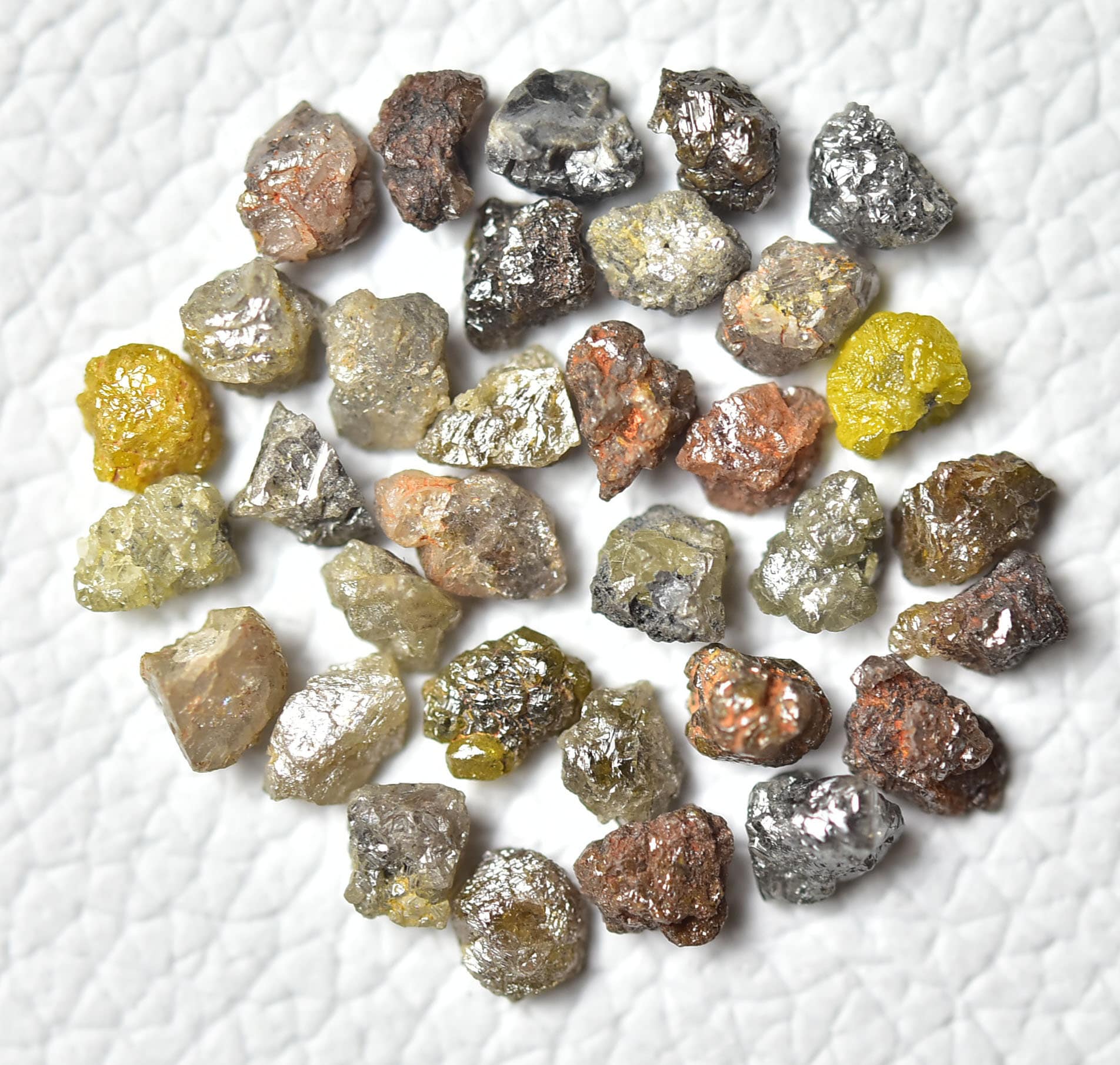 3 Carats Raw Diamond 4mm-5mm Gray Brown Loose Natural Diamonds Uncut ...