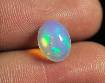 Natural Ethiopian Opal Cabochon 7x9mm Oval Shape Cabs Fire Opal Gemstone Cab Loose Smooth Gems Semi Precious Stones Cabochon C-20621