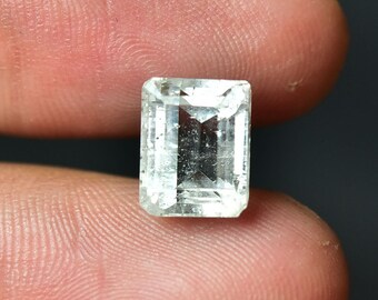1 st. naturliga kunzit fasetterade lösa ädelstenar 7,5x9,7 mm smaragdslipade sällsynta kunzitslipada lösa stenar halvädelstenar C-19882