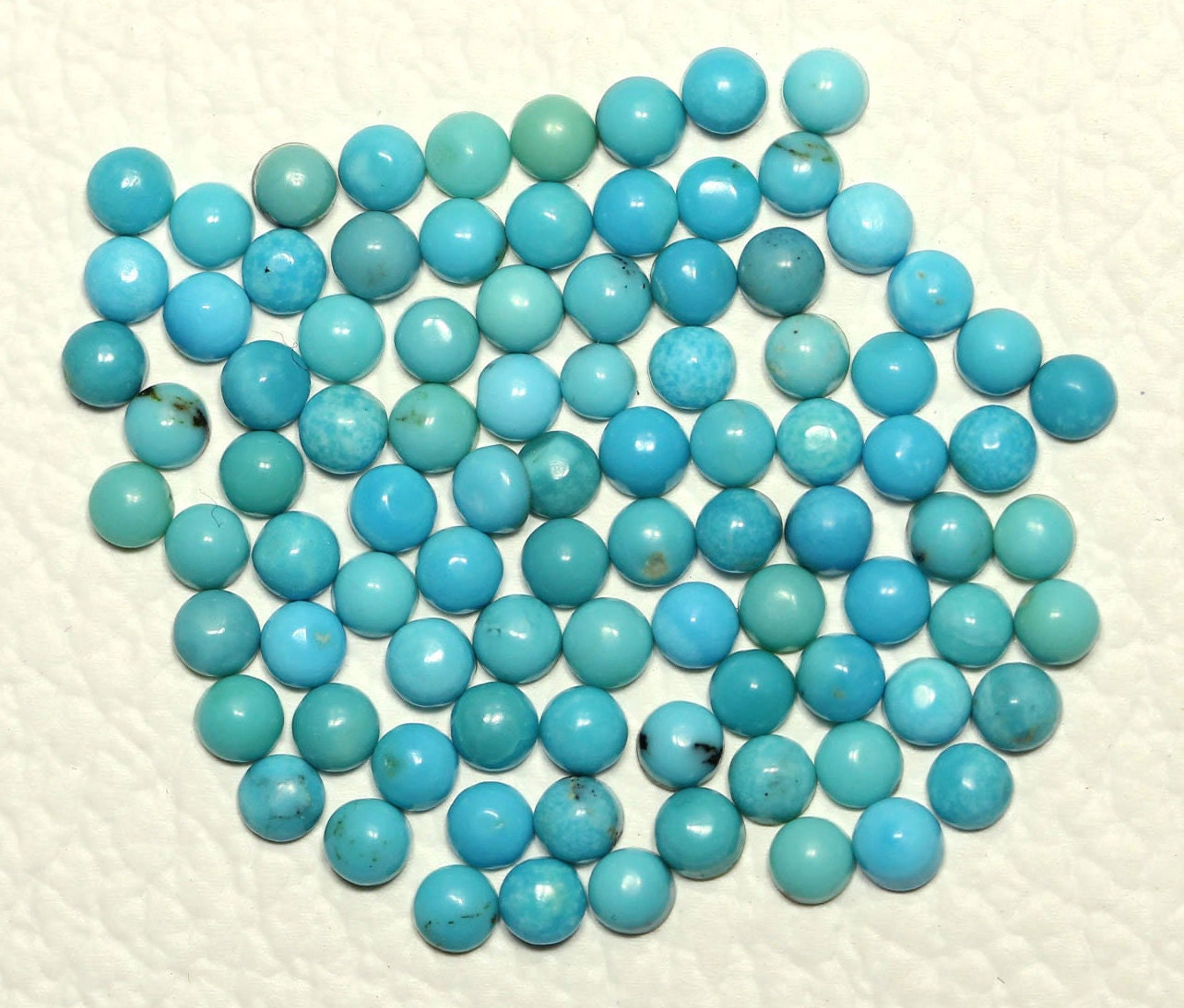 3mm  Round Cabochon Loose Gemstones Lot 25 Sleeping Beauty Turquoise 2.5mm 