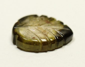 Gemas de turmalina verde natural talladas en forma de pera de 10x12,5 mm, piedras preciosas sueltas talladas, gema de turmalina rara C-18932