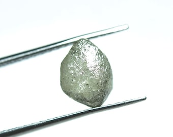 5x7.2mm Grey Raw Diamond Loose Rough Natural Shape Gray Diamonds Uncut Huge Diamond Rough Gemstone For Jewelry C-21875
