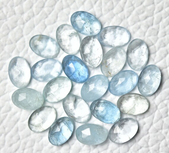 Lotto Di 11 Pietre Preziose Sciolte Calibrate Con Taglio Rotondo Di Acquamarina Naturale Da 4 Mm - Italia - Foto 5