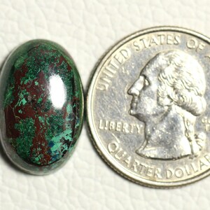 1 Piece Natural Chrysocolla Cabochon 13x20mm Oval Shape Rare Chrysocolla Gemstone Cabs Smooth Gems Loose Stones Semi Precious Cab C-20178