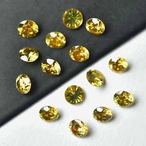 2 Pieces Natural Yellow Brilliant Cut Diamond 2.5mm Round Shape Rare Genuine Diamonds Gemstones Faceted Loose Gems Jewelry Making C-19531