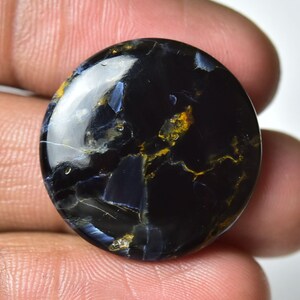 Natural Pietersite Cabochons Gemstones 23mm Round Shape Cabs Genuine Pietersite Gemstones Loose Stones Smooth Cabochon Semi Precious C-11903