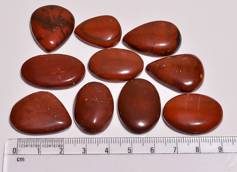 51.50 Grams Wholesale Price Natural Red Jasper Gemstone Cabochon Natural Gemstone Cabs 10 Pieces Red Jasper Cabochons Loose Gemstone