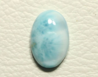 1 Piece Genuine Larimar Cabochon Gemstone 14x21mm Oval Shape, Natural Larimar Gemstones Cabochon Smooth Gems Loose Stones C-16607