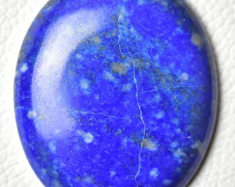 天然本石ラピスラズリカボション 38 x 46 mm オーバルシェイプ