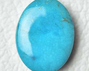 Natural Arizona Turquoise Cabochon 16x20mm Oval Shape Genuine Turquoise Gemstone Cabs Loose Gemstones Smooth Cabochons Semi Precious C-3335