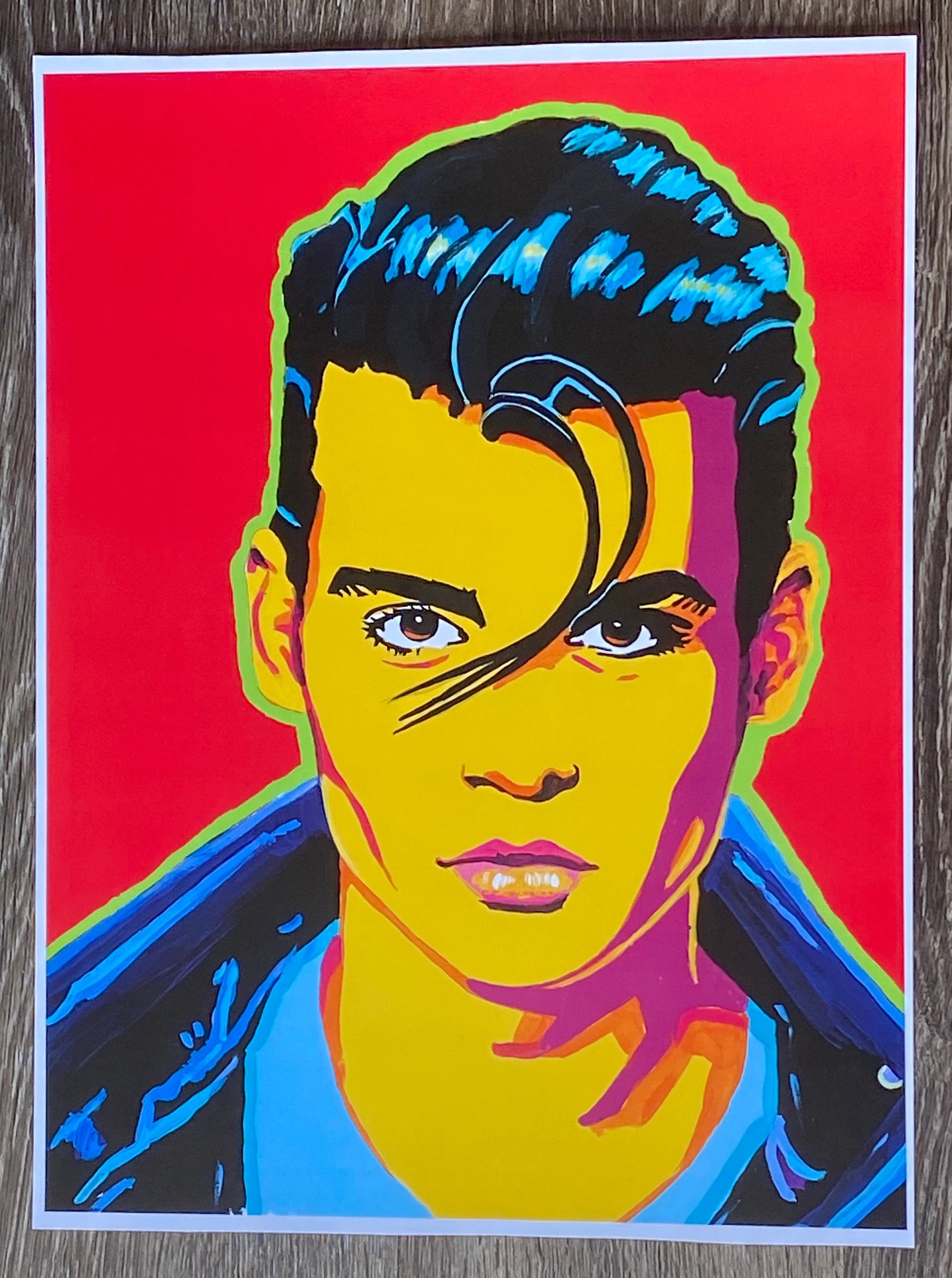 90s JOHNNY DEPP art print fashion pop pop art music | Etsy