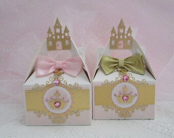 Princess Favor Boxes/Birthday Favor Boxes/ Once Upon A Time/Baby Shower/First Birthday/ Princess Party Decorations.